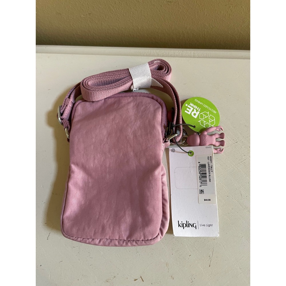 Kipling Tally Crossbody Phone Bag Lavender Blush Nylon Pouch KI0271-V37 NWT - Picture 4 of 5